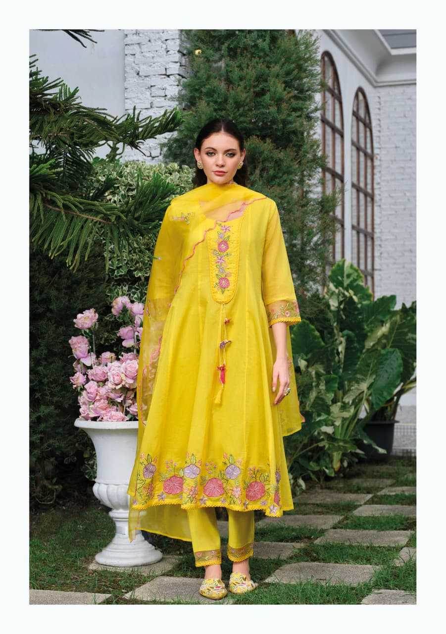 Chanderi Soft Handwork Suits - MYLUXURY LANE ENTERPRISE